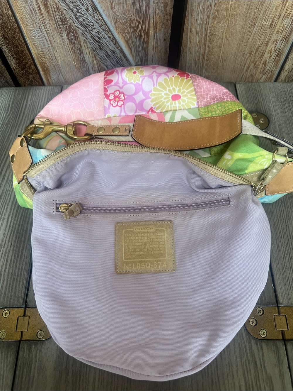 Coach Vintage Y2K Patchwork Shoulder Hobo RARE & Hard to Find! - Picture 10 of 16